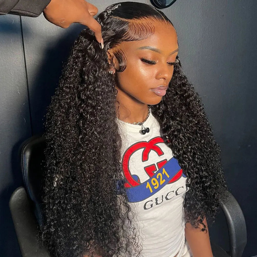 Pre Plucked Deep Wave Curly Wigs
